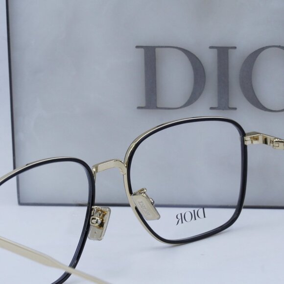 Final Price! Dior DIORBLACKSUITO S4U B400 Shiny Black/Gold Eyeglasses 53mm - Picture 9 of 10